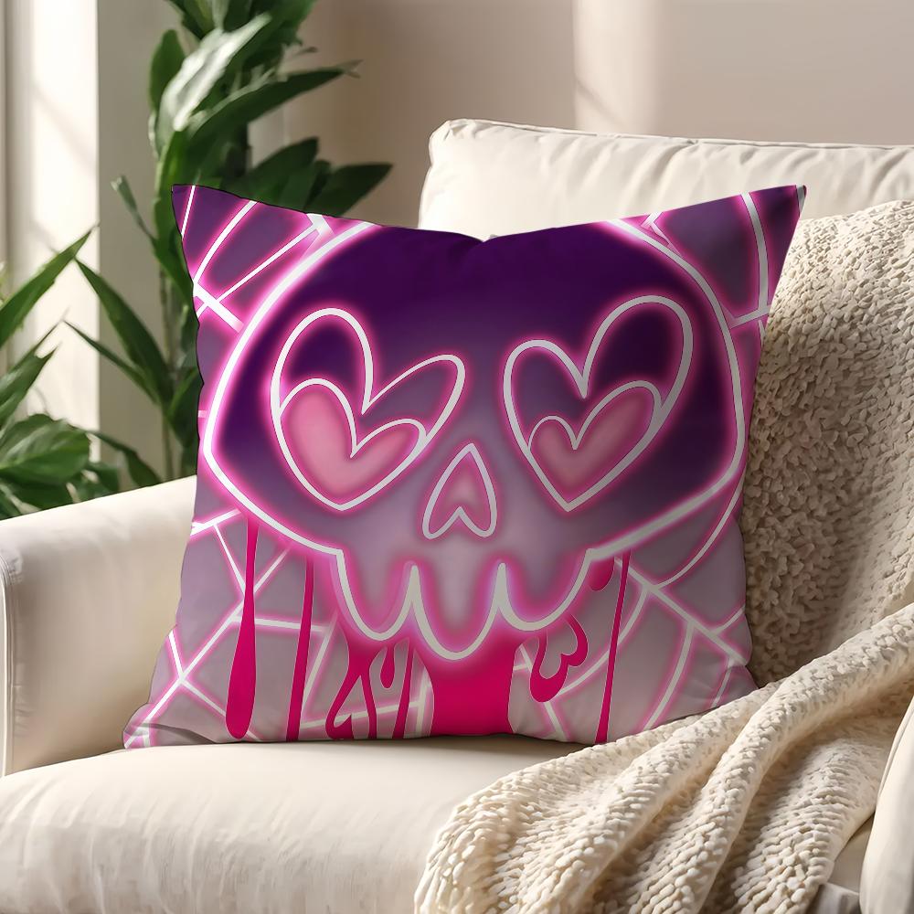 H-HazbinS Cool H-Hotel cushion cover Decoration Room Shop Car Best Home Office Coffee Pillow Sofa Printing Nordic Simplicity Hit