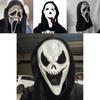 Krzyk Duch Maska Lateksowa Kostium Horror Akcesorium na Imprezy Halloweenowe