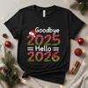 Goodbye Hello TShirts for WomenHappy New Year Crew TShirtsChristmas Family Party Outfitunisex Xmas Tops Gift