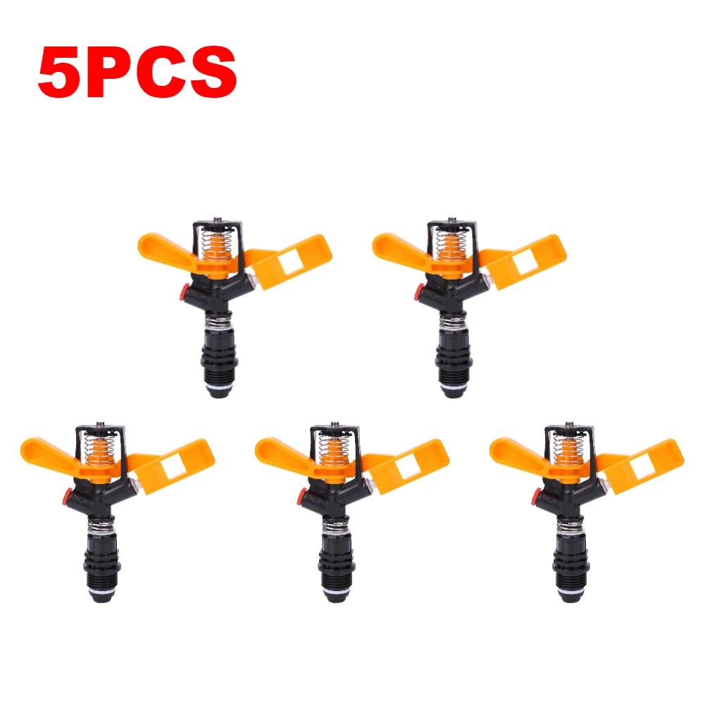 360 Rotary Garden Irrigation Sprinkler Rotatable DN15 1/2 Lawn Impact Sprinkler Simple Operation for Seedling Gardening Supplies