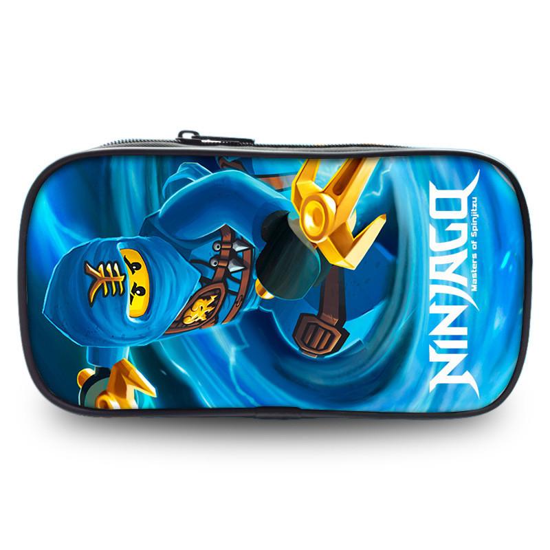 Ninjago Pencil Case For Students With Nylon Material And Storage Pocket