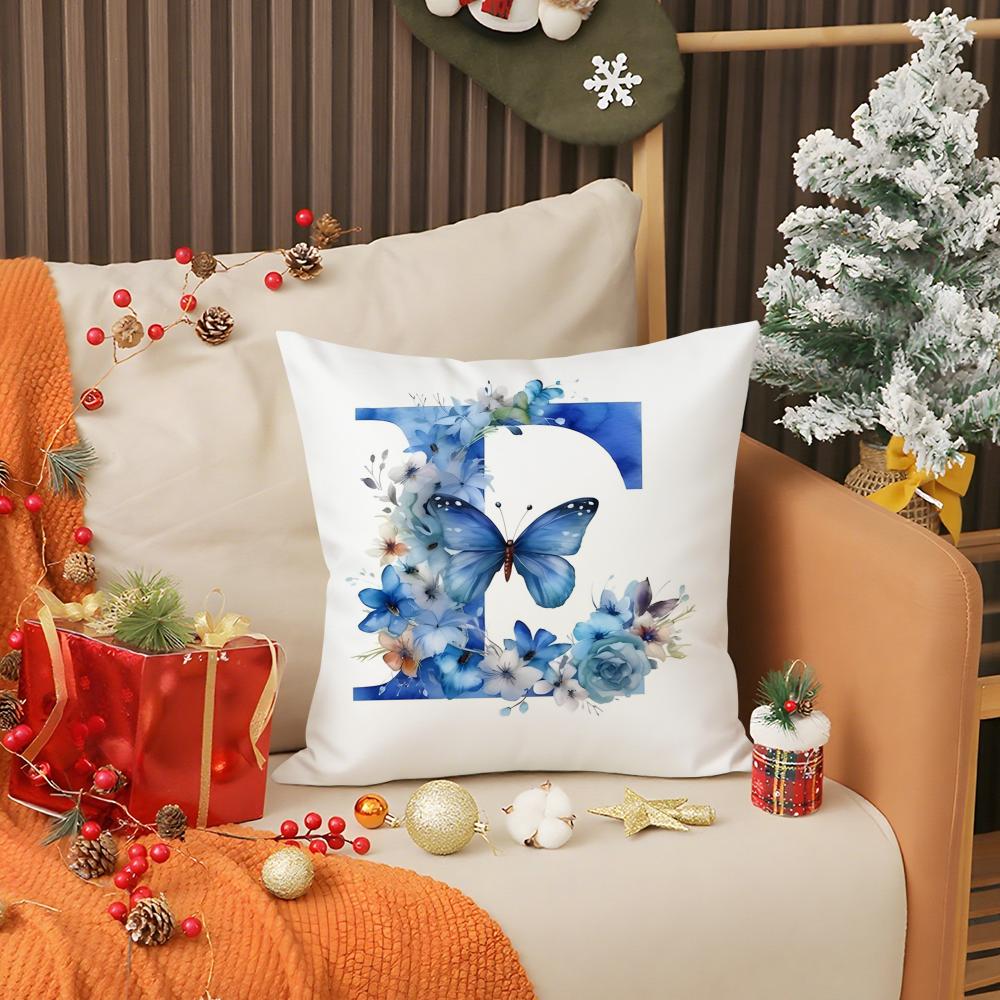 

Creative Letters Floral Print Pillow Case Printing Pillowcase Living Room Sofa Cushion Cover Bedroom Room Decor 30X30cm