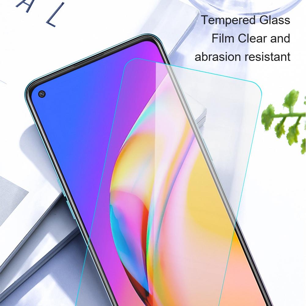AMORUS 2Pcs For Oppo A5 Pro 5G Screen Protector Shatterproof Silk Printing Tempered Glass Film
