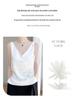 Women's Sleeveless V-Neck Ice Silk Jacquard Camisole
