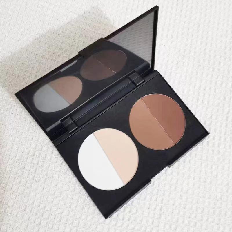 Four-Color Matte Contour and Shadow Palette for Professional Makeup Artists