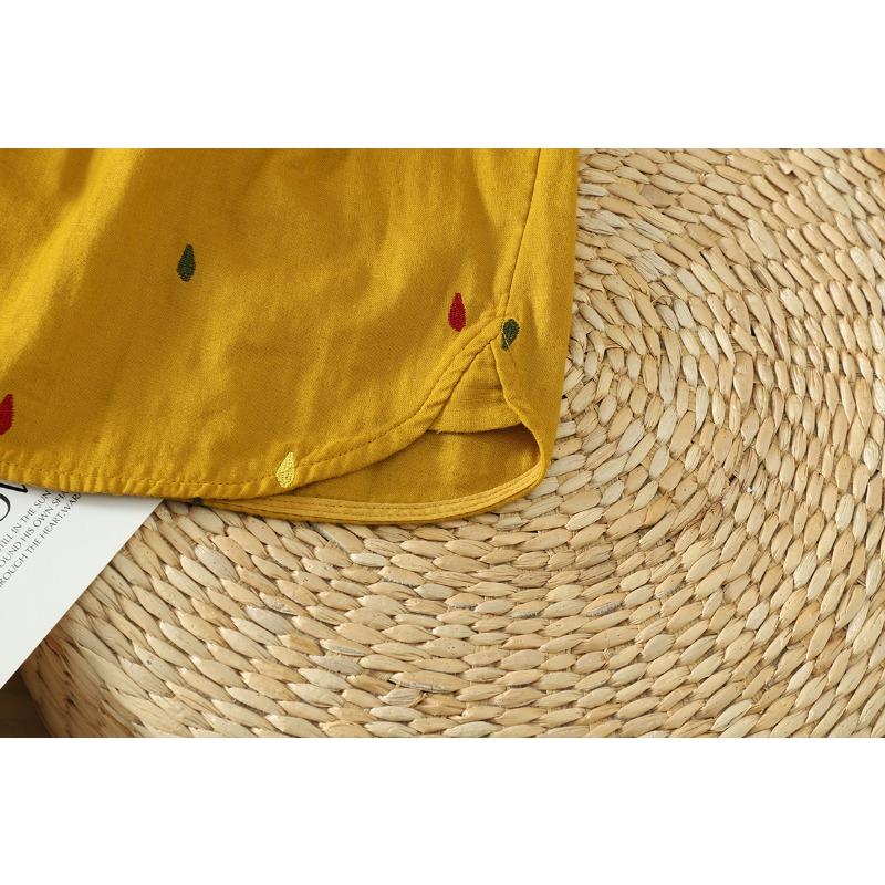 DIMANAF 2026 Plus Size Summer Women Blouse Shirts Tunic Oversize Loose Casual Embroidery Floral Cotton Linen Lady Tops