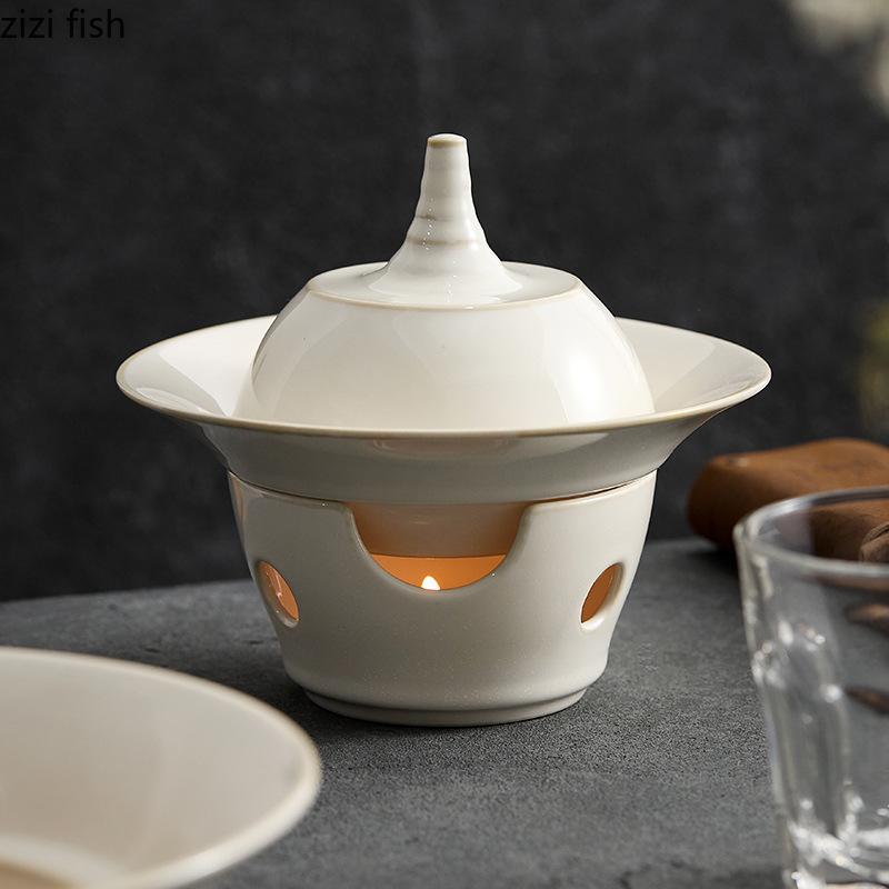 Ceramics Dining Plate Heating Furnace Insulation Tray Dessert Bowl Stew Sashimi Plate Fruit Dish Salad Bowl Soup Plates Tray
