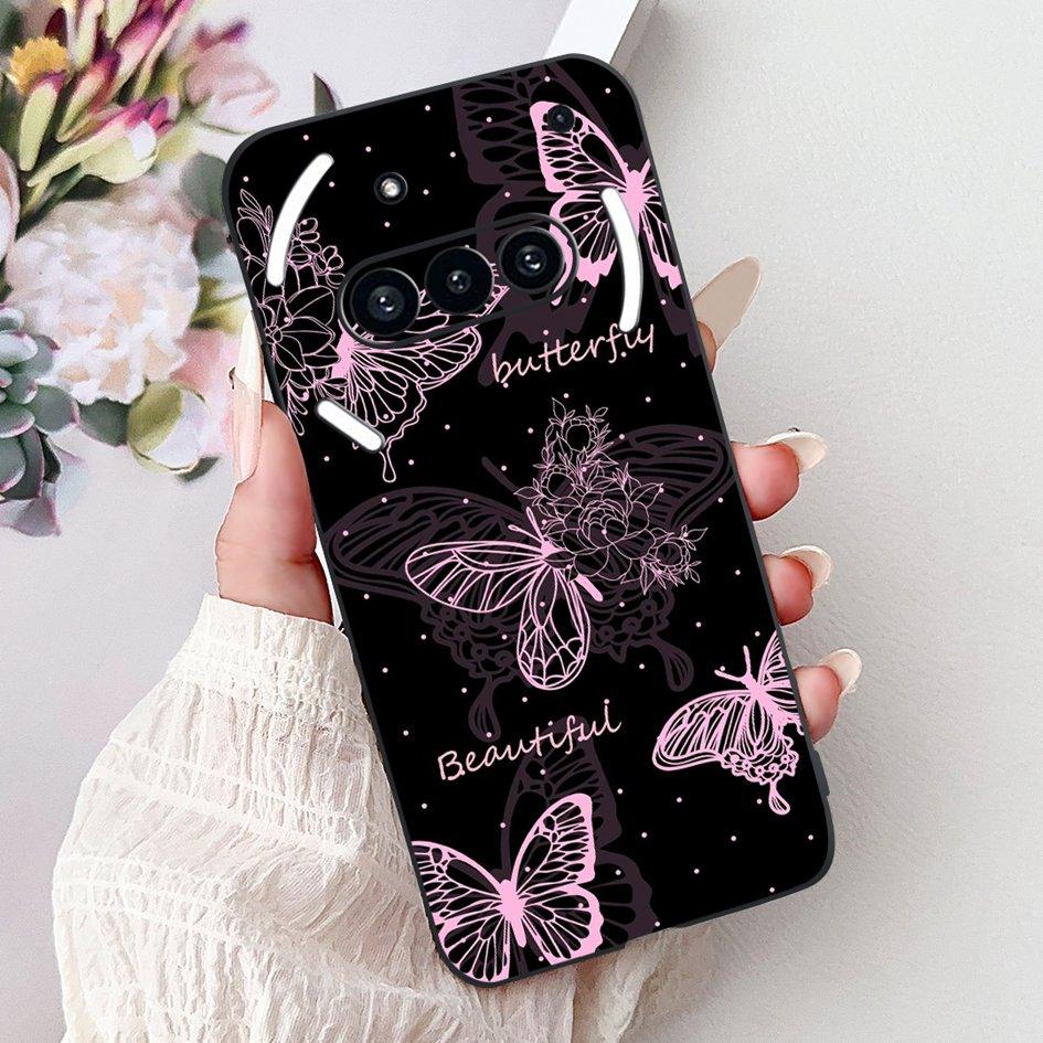 For Nothing Phone 3A 2025 Case A059 Fashion Flower Cats Cartoon Silicone Soft Shockproof Cover For Nothing Phone3A 3A Pro Bumper