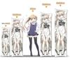 Genshin Impact Charlotte Cosplay Dakimakura Otaku Überwurf, 2-seitiger Kissenbezug, langer Kissenbezug, umarmender Körper-Kissenbezug, Pfirsichhaut