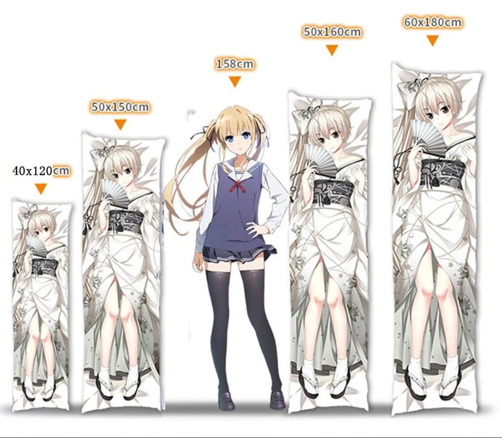 Genshin Impact Charlotte Cosplay Dakimakura Otaku Überwurf, 2-seitiger Kissenbezug, langer Kissenbezug, umarmender Körper-Kissenbezug, Pfirsichhaut