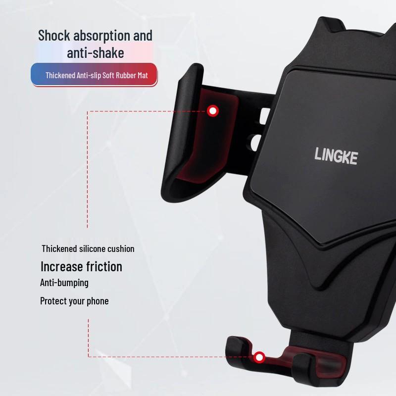 Creative Bat Car Phone Holder - Universal Air Vent Clip-on for Stable Navigation