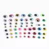 600Pcs Plastic Wiggle Googly Eyes with Box, For Teddy Doll Soft Toy DIY Making, 8-15mm, Self-