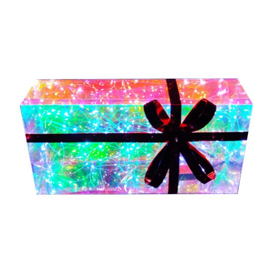 LED Christmas Ornaments Colorful Lighted Tree Decor USB Plug-in Xmas Decoration for Indoor Outdoor Festive Atmosphere Lighting