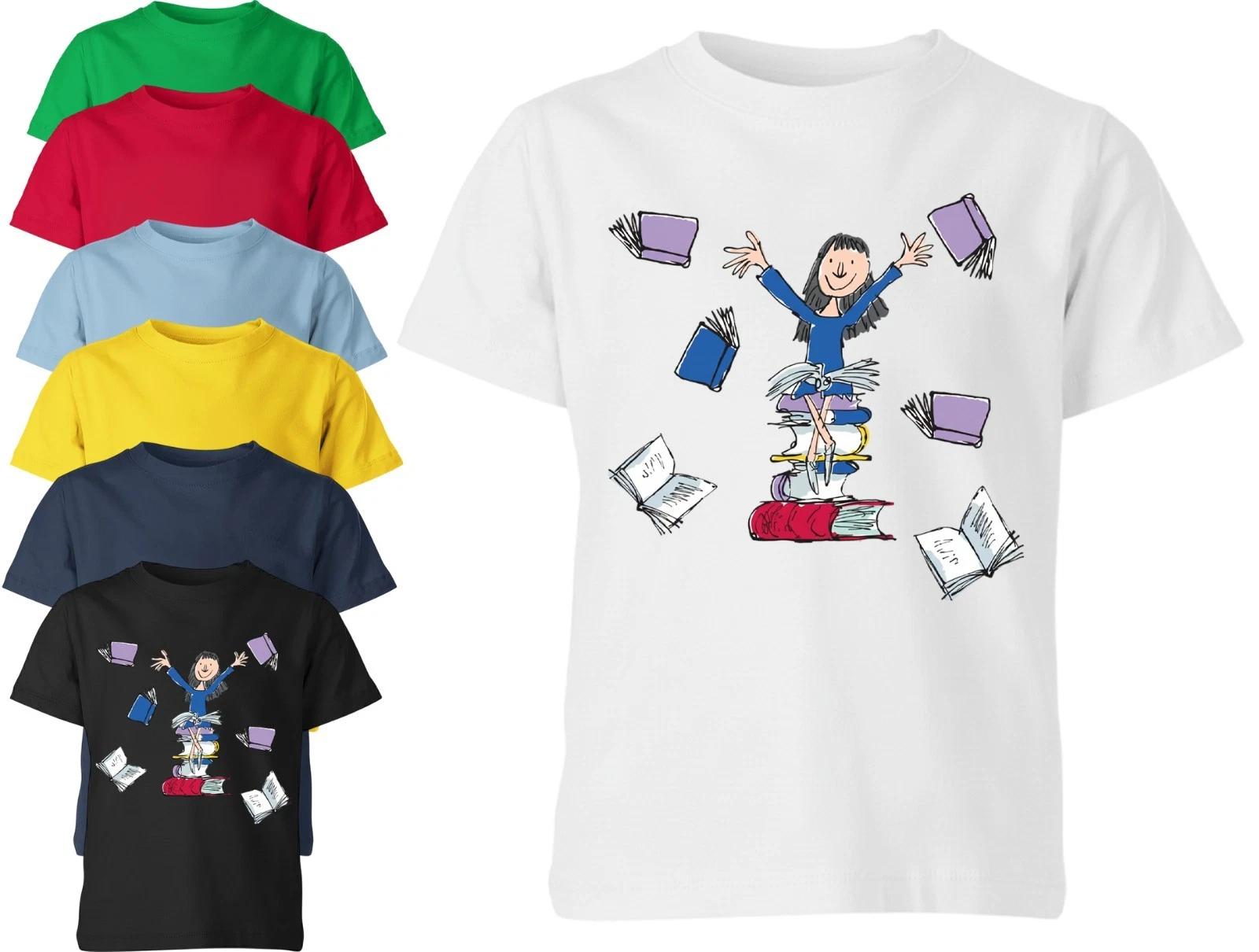 

MATILDA Kids Unisex T shirt World Book Day School Costume Gift T-Shirt Xmas 160