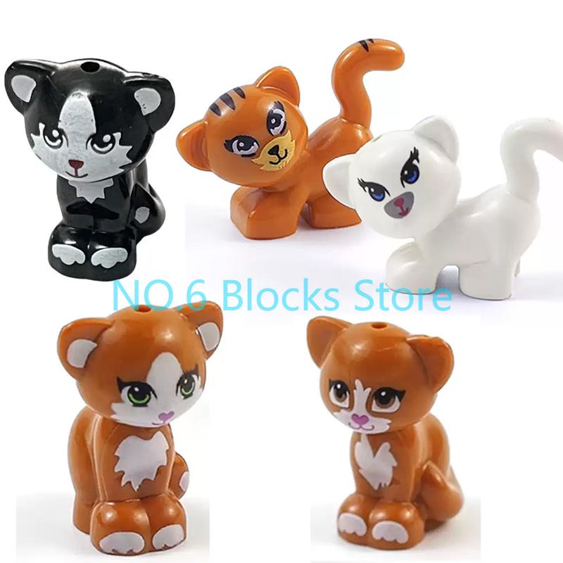 MOC Animal Building Blocks Sheep Dog Wolf Dolphin Pig Whale Elephant Educational Small Particle Zoo Scene Gift DIY Brick Toy S15