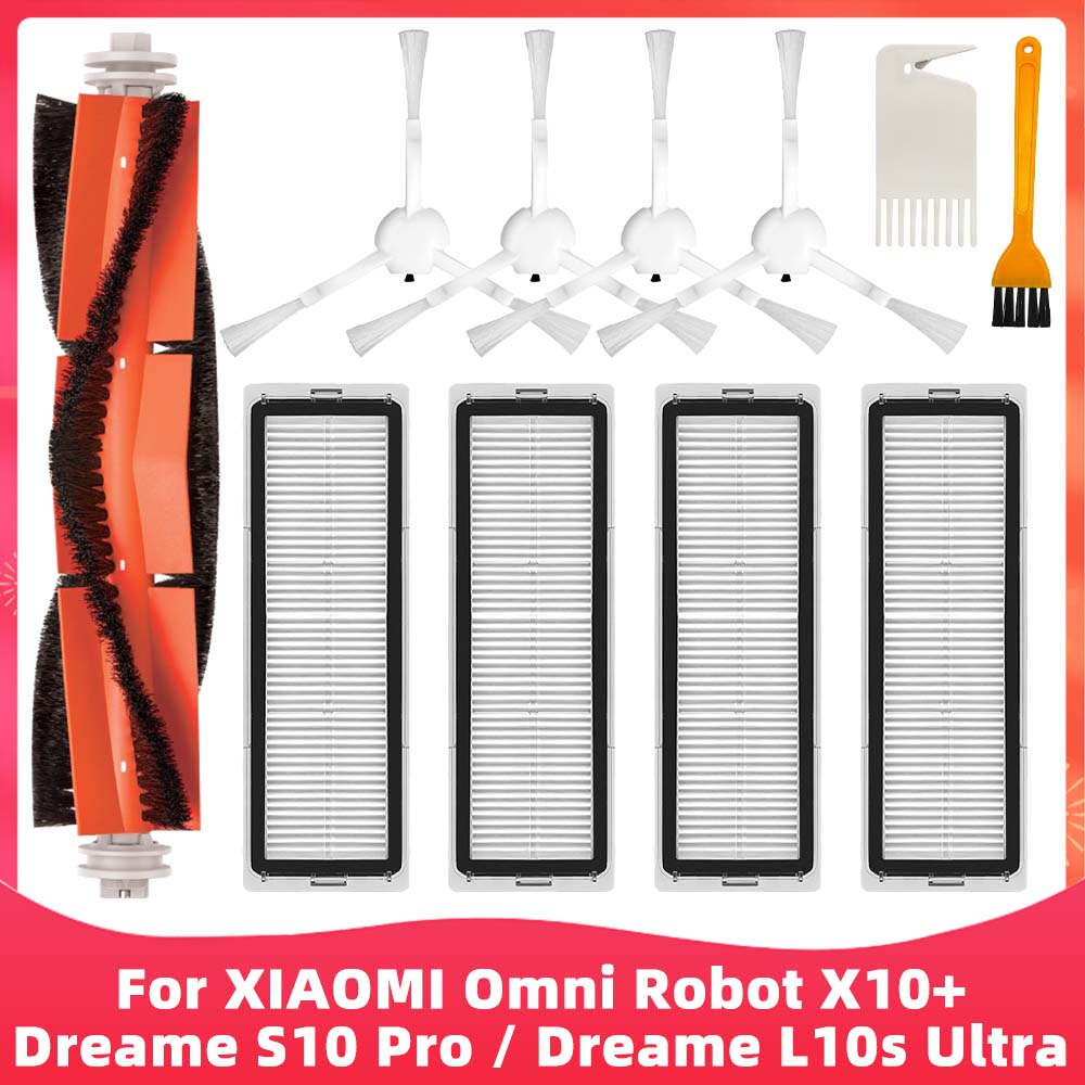 Fit For ( Xiaomi Mijia Omni Robot X10+ / Dreame S10 Pro / Dreame L10s Ultra SE ) Brush Filter Mop Dust Bag Accessory Part