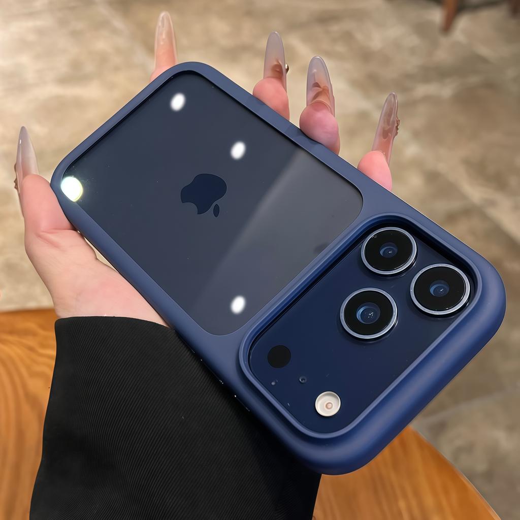 Advanced Silicone Soft Edge Transparent Hard Back Panel Case For iPhone 17 17 Pro 17 Pro Max Shockproof Phone Case Cover Gift