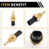 REPAIROCK For Chevrolet Express 2500 2018-2022 Temperature Sensor Temperature Sensor Transmission Unit Sensor No.25186240 Gold Tone