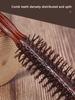 1 piece of wooden circular brush hair massage comfortable professional styling tool curly hair brush Special for real hair wigs
