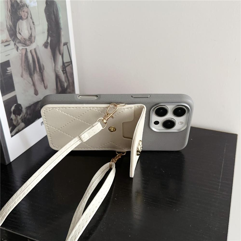 Phone Case For Samsung S25 S24 S23 S22 Ultra S21 Plus S20 FE Note 20 3D Flower Leather Wallet Card Bag Crossbody Lanyard Cover
