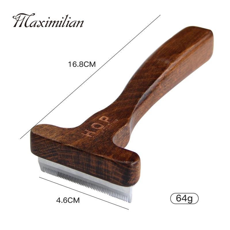 Solid Wood Antique Pet Comb for Cat and Dog Grooming