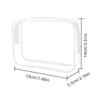 Clear Makeup Bag With Zippers Transparent Makeup Organizer Cosmetic Makeup Bags For Vacation Business Trip Airport Bathroom