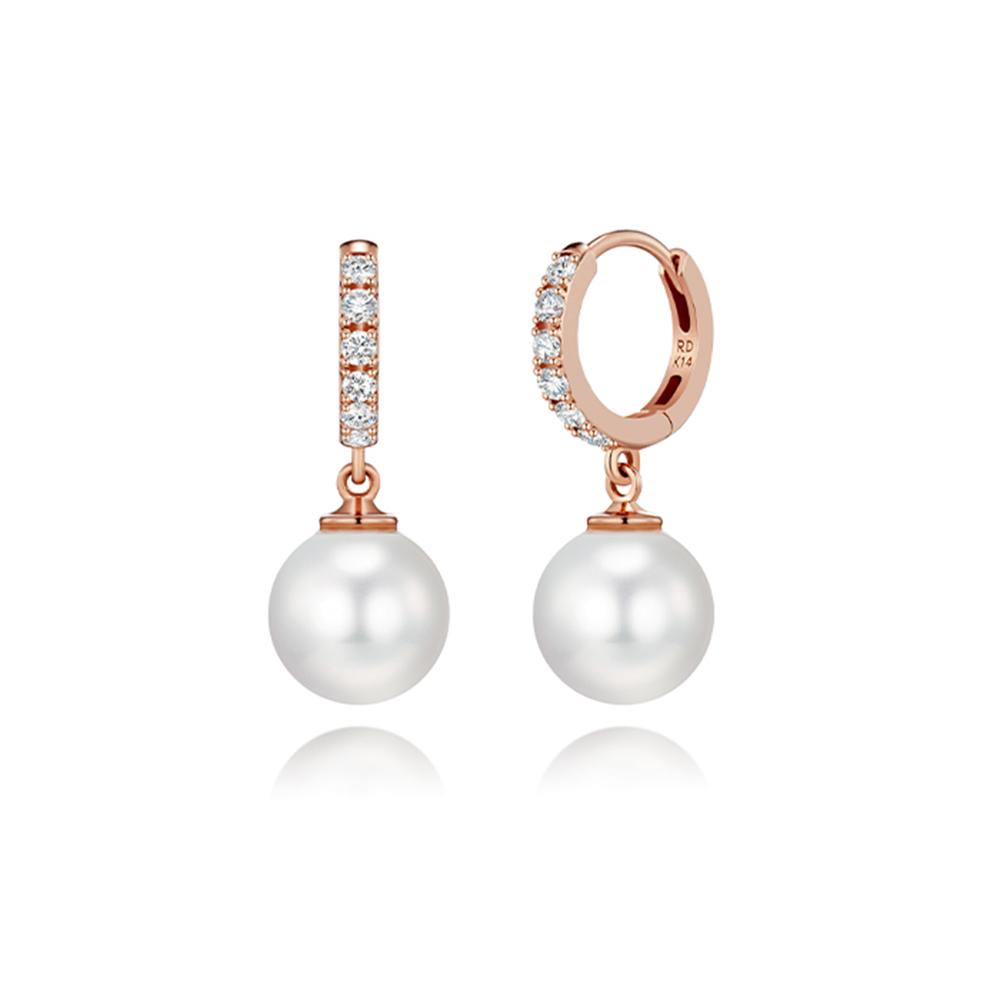 Roseedor Blanclair Freshwater Pearl (8Mm) One-Touch Earrings_242300040