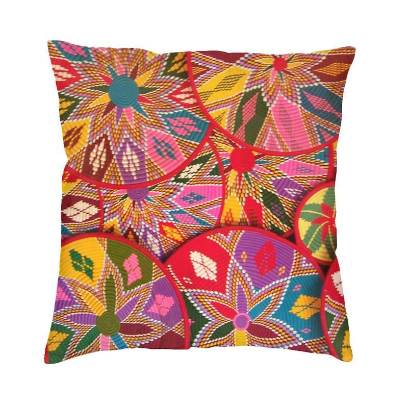 Nordic Style Ethiopian Cross Design Cushion Covers x Soft Pillow Case for Sofa Square Pillowcase Decoration Pillows