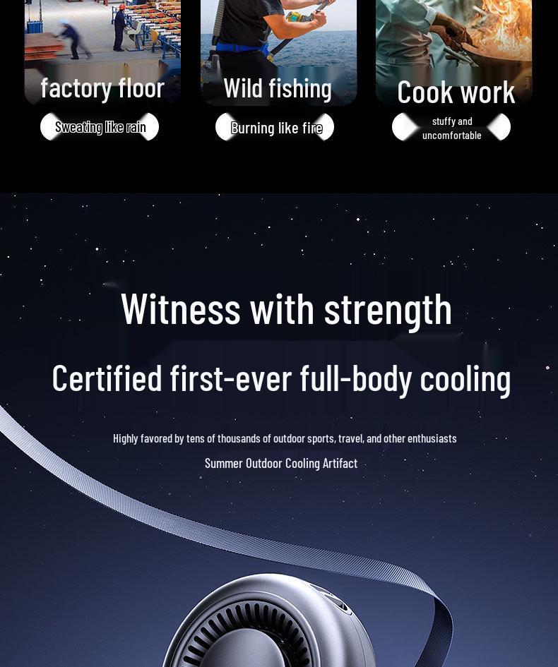 26-Year Bestseller: Portable Waist-Hanging, Desktop, Neck-Hanging, Clip, Backpack, Handheld Fan with Strong Wind Power