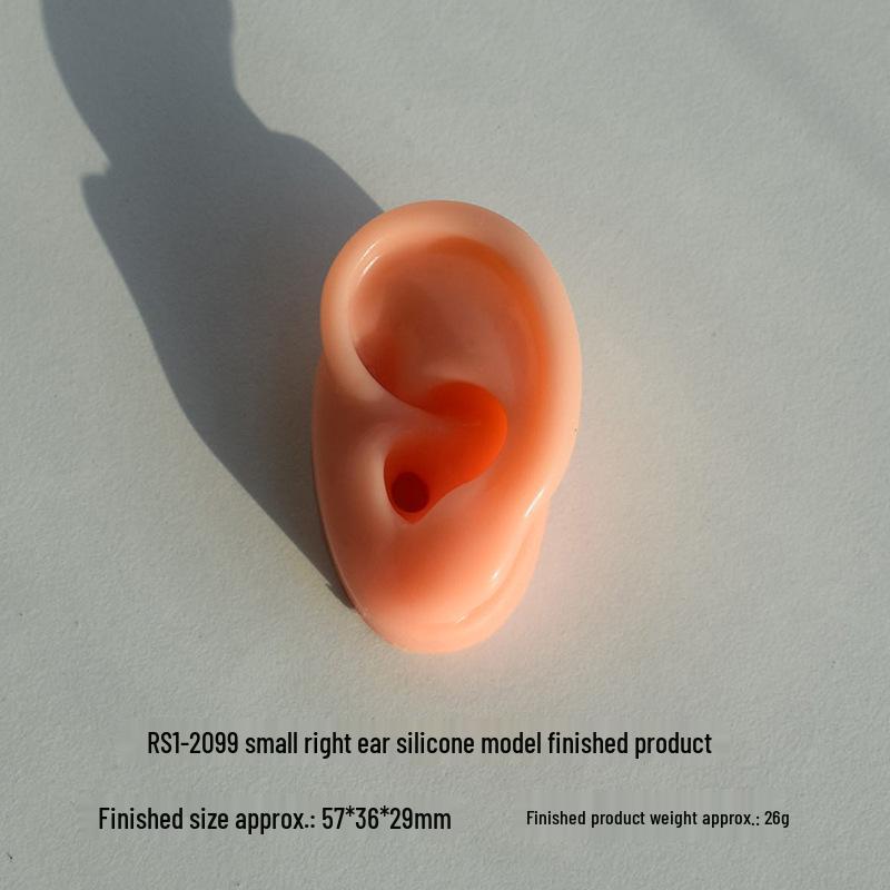 Silicone Ear Model for Piercing Jewelry Display