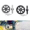 2Pcs Replacement Front Wheels, 8inch Wear Resistant Anti Slip PVC Rollers Wheels Casters for