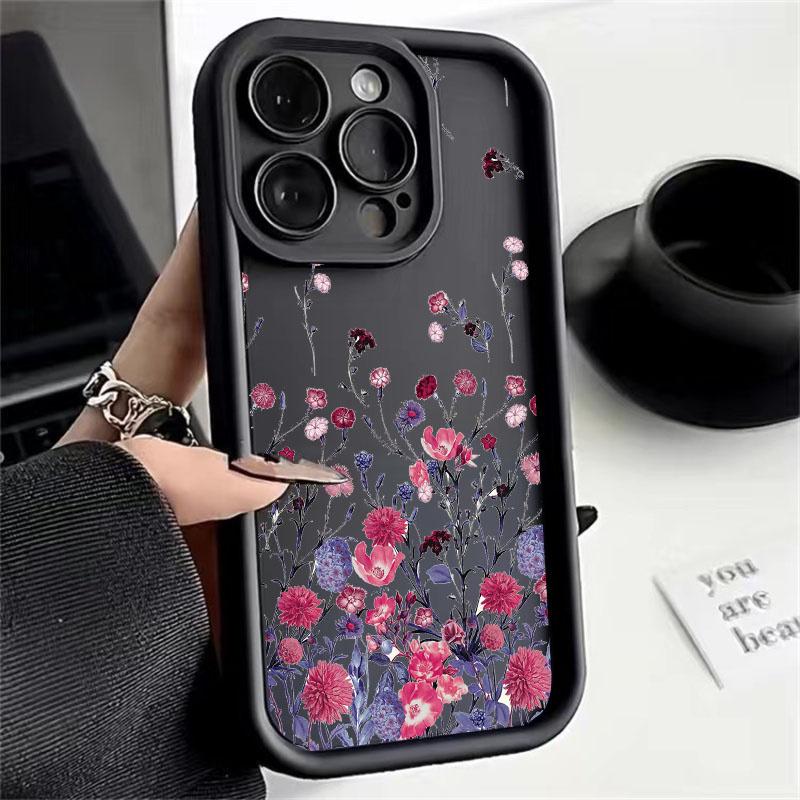 Luxury Flower Case for Huawei Y9 Prime 2019 Y9S P30 P40 P50 P20 Mate 20 30 40 Pro Soft Floral Matte Silicone Protection Cover