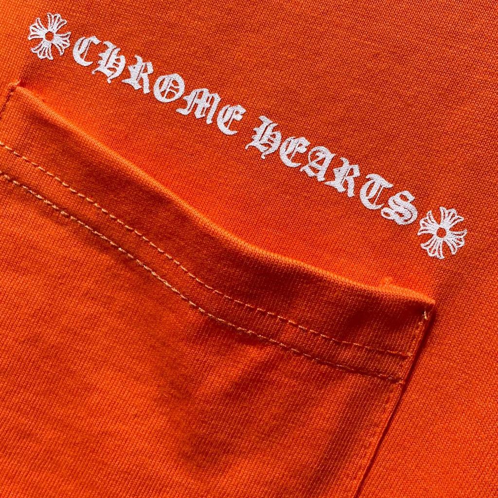 8511 CHROME HEARTS 2025 Summer New High Quality Cotton Round Neck Loose Large Size Men's and Women's T-shirt Couple T-shirt