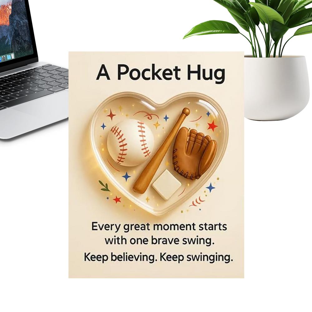 

Greeting Cards Heart-Shaped Sports-Themed Inspirational Note Card For Business Trip Home Outdoor School Men Women Boys Girls