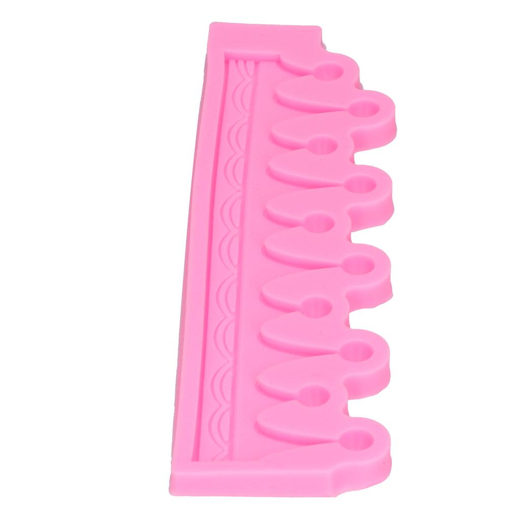 3 Dimensional Crown Shape Mold Fondant Chocolate DIY Cake Mold for Home Bakery KitchenPink