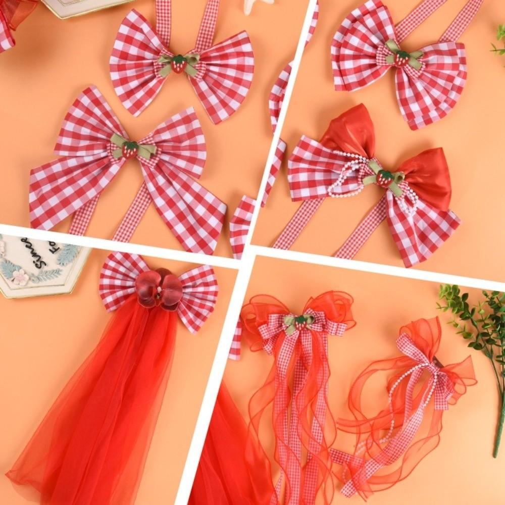 Adjustable Curtain Binding Straps Strawberry Design Curtain Buckle Living Room