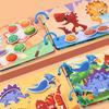 Montessori Toys Quiet Book My First Busy Book DIY Puzzle Dinosaurs Fruits Animals Transportation Matching Game Educational Toys