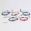 Popular Adjustable Woven Blue Devil's Eye Bracelet with Glass Bead