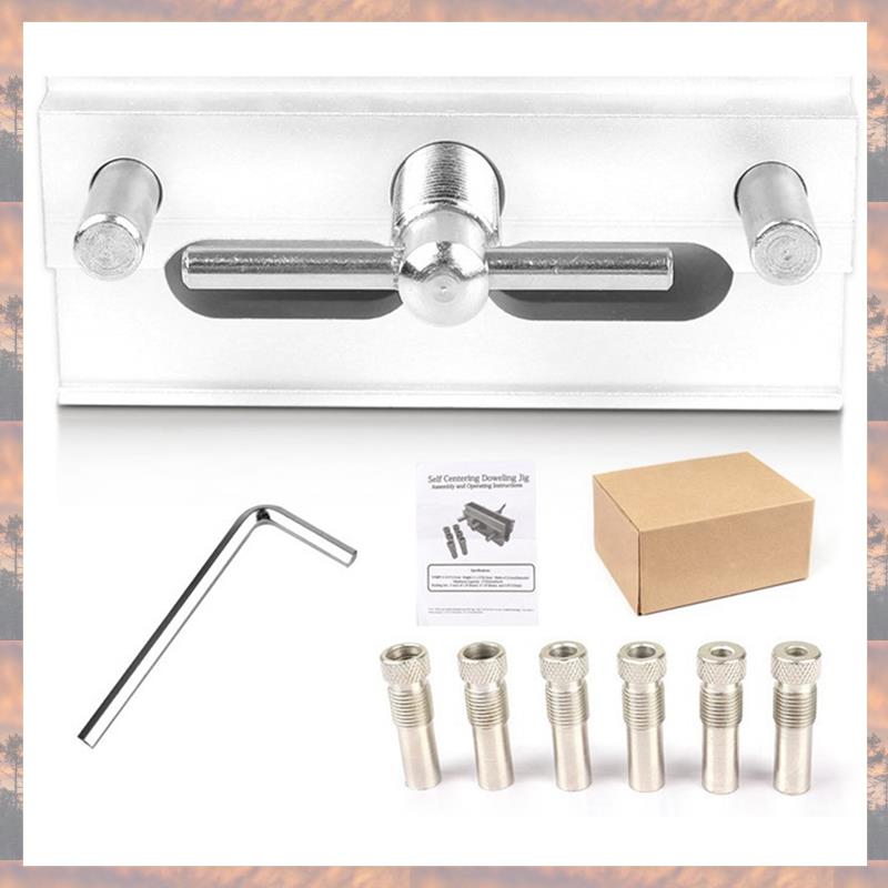 2025 Trend English Center Woodworking Punching Locator Set Woodworking Straight Hole Oblique Hole Locator With 6 Sleeves Easy In