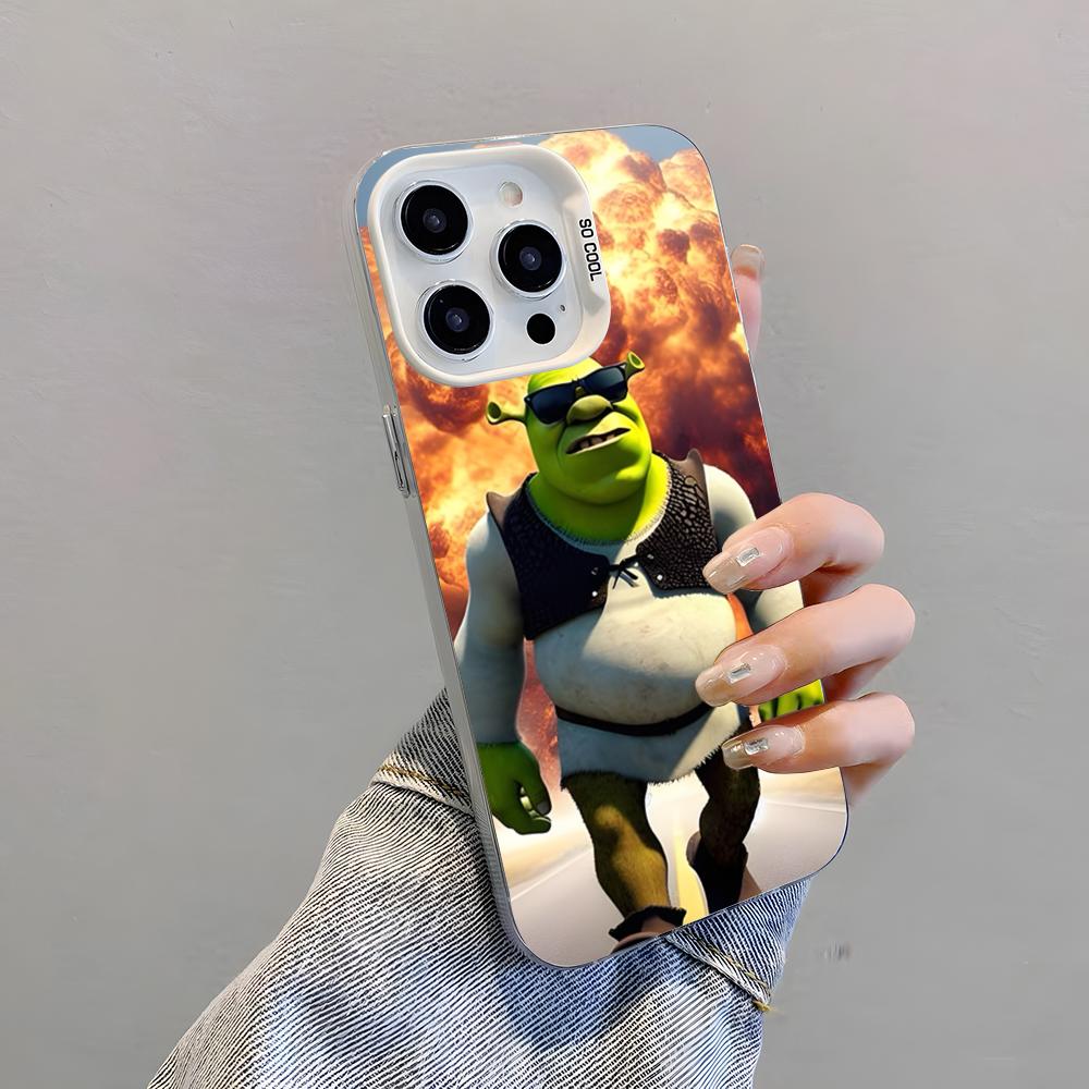 

Movie Shrek Phone Case For IPhone 17 Pro Max 15 Pro 16 14 Plus 12 13 Mini 11 Pro Shockproof Colorful Cover iPhone 16