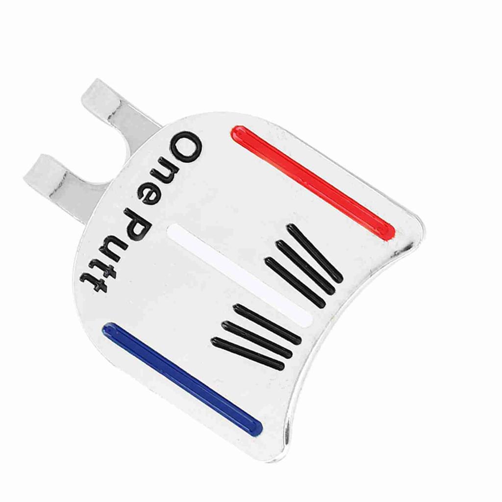 One Putt Durable Metal Golf Mini Magnetic Ball Marker Golfer Hat Visor Clip Accessory (2#)