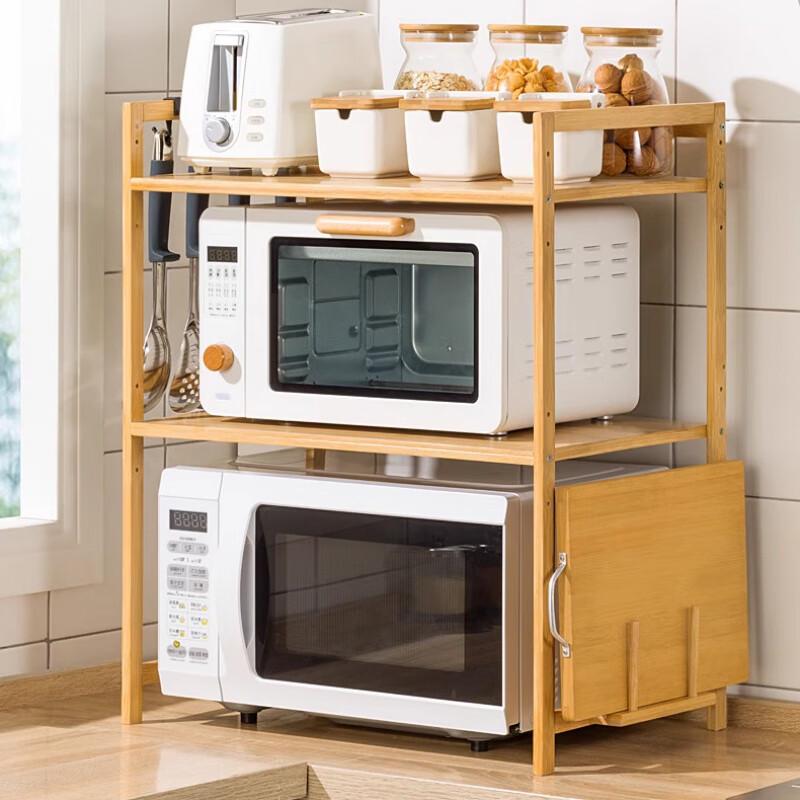 Двухъярусная бамбуковая кухонная столешница для специй