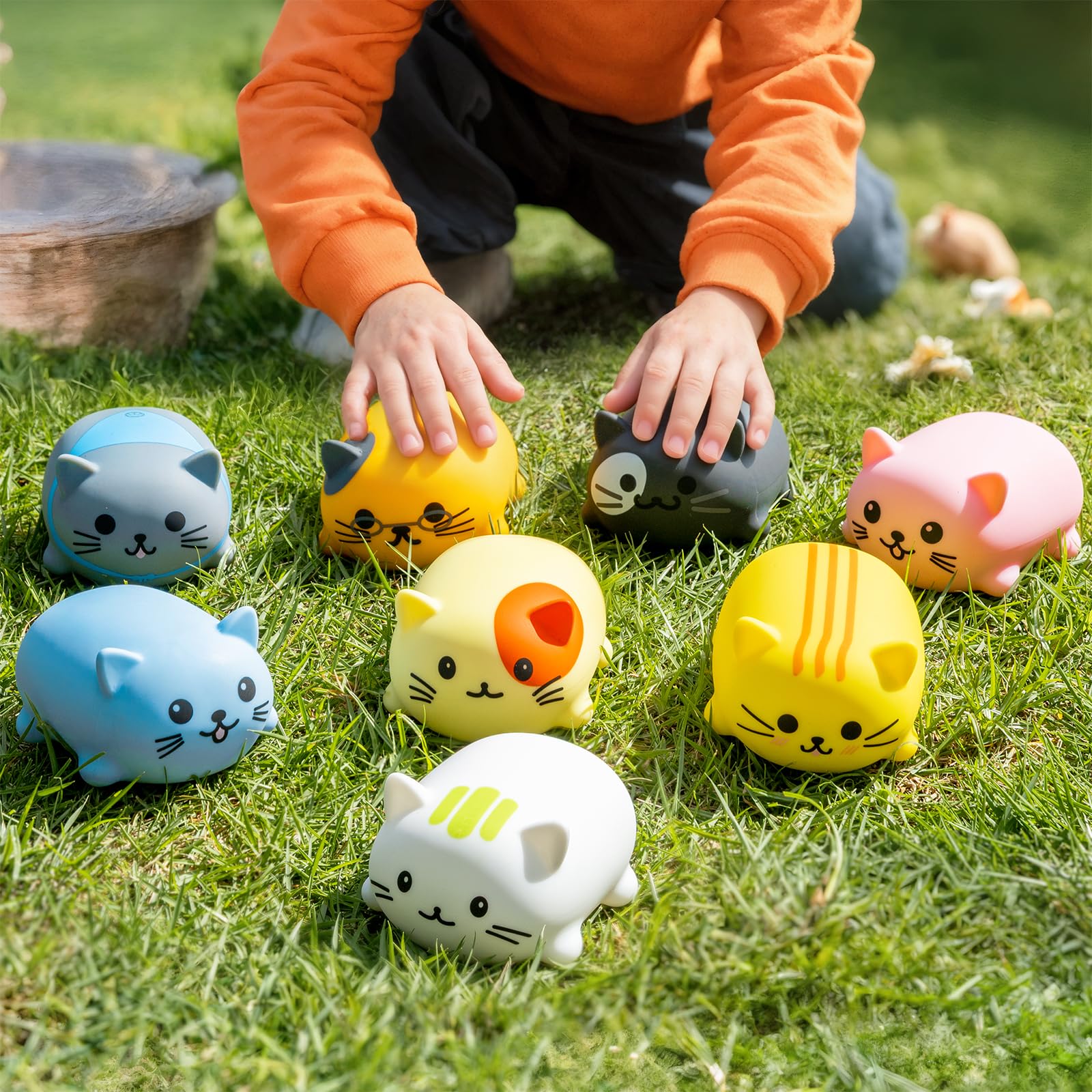 

Ruko 1701 Музыкальная игрушка-кошка с милыми звуками и музыкальный рождественский подарок «Мяу» Сенсорные гаммы, Детская игрушка, День рождения, (8 шт.)