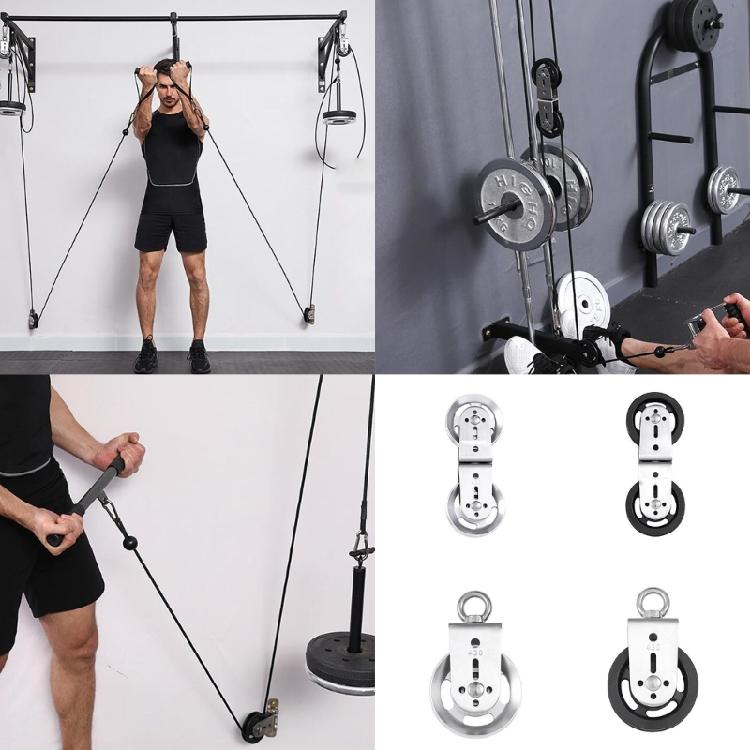Compact Quiet Bearing Swivel Grooves Wheel Home Gyms Rotating Pulley 360 Degree Rotating Roller Easy To Install