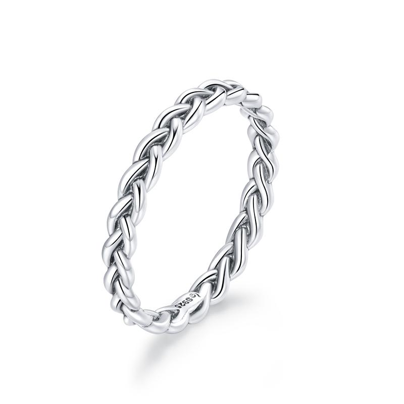 925 Sterling Silver Simple Rings for Women Wedding Engagement Heart Rings with Zircon  Female Jewelry 2025