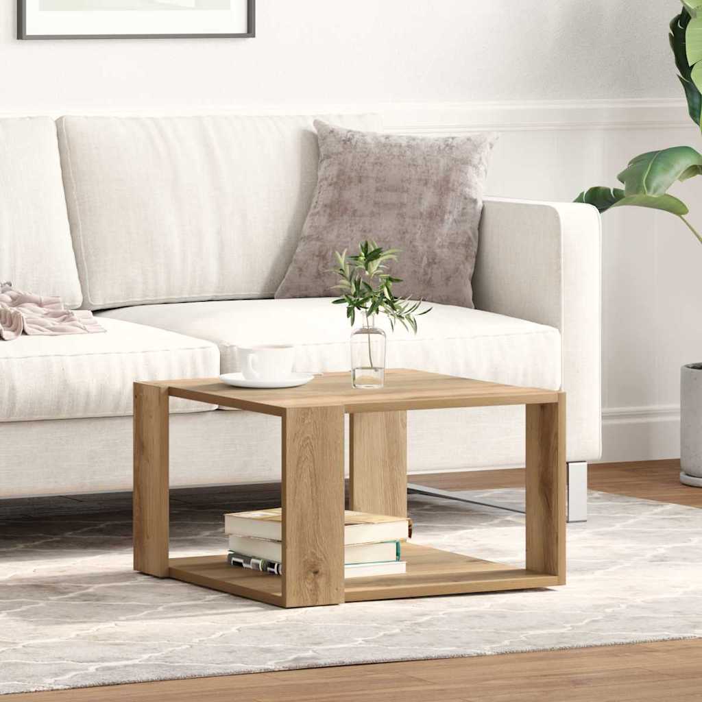 Artisan Oak Coffee Table 51.5 x 51.5 x 30 cm Particleboard