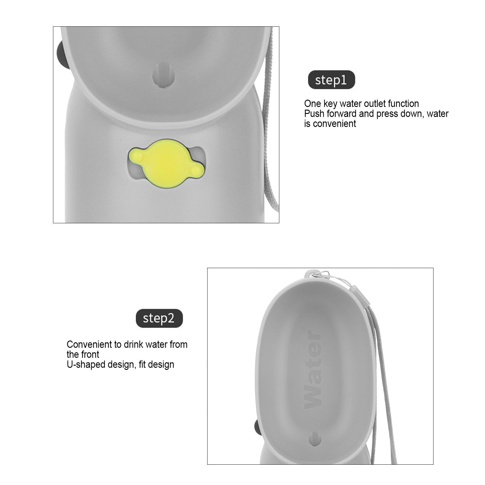 

2 in 1 Grain Food Feeder Water Cup Outdoor Travel Portable Pets Water Bottles Pet Supplies