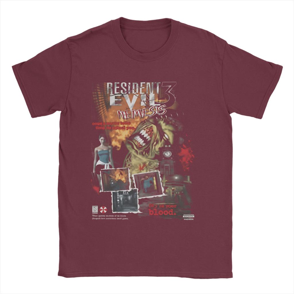 Resident Evil Vintage Game 3D Print T Shirt Summer Fashion TShirts Unisex 100 Cotton O Neck Oversize Clothing ShortSleeved