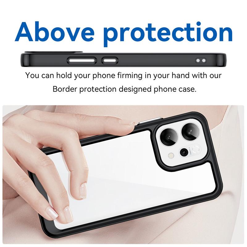 For oppo Reno14 Global Case oppo Reno14 Reno14 Pro Global Cover Funda Shockproof Clear PC + TPU Silicone Protective Phone Cover