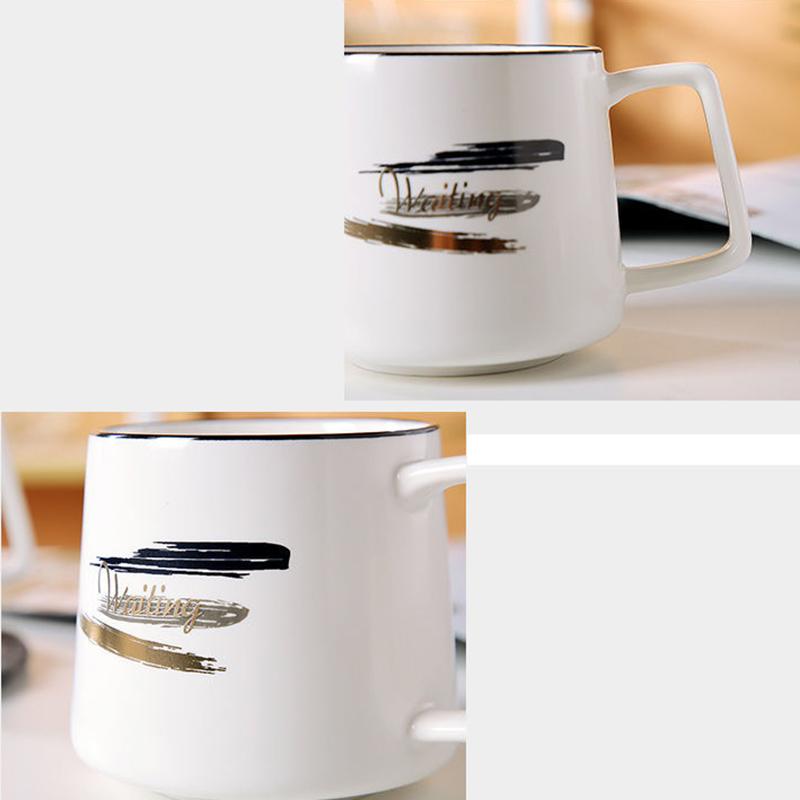 Ceramic Cup Female Cute Korean Version Cute Mugs Home Coffee Cup Drinking Cup Tea Cup Couple Cup